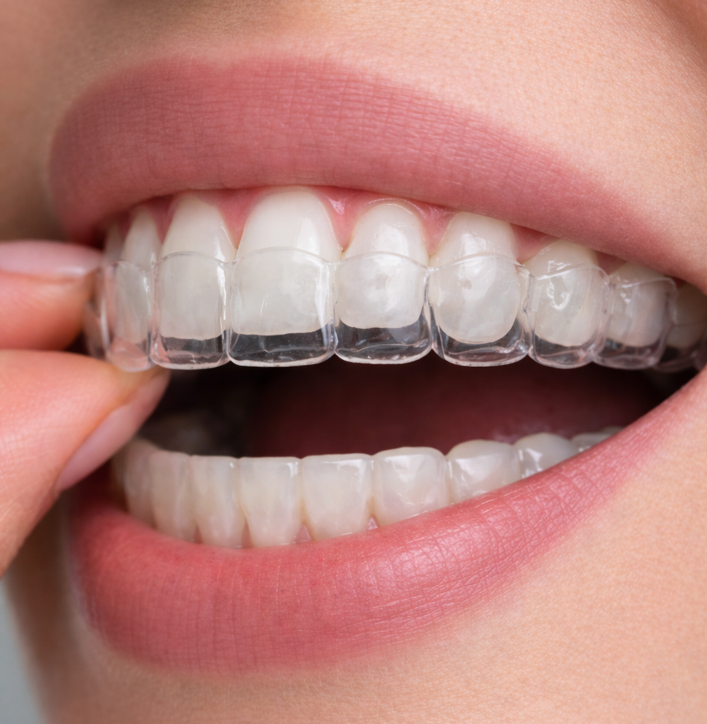 Dentista cogiendo utensilios de dentistas